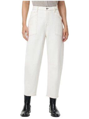Frye Barrel Jeans Bone White Size 4 NWT